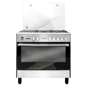 TORNADO 9T10HLA1X0ASG 90x60cm Freestanding Cooker, Full Gas Cooking Range with 5 Burners